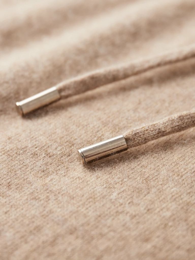 100% Cashmere Hooded Sweater - Crown & Cuff