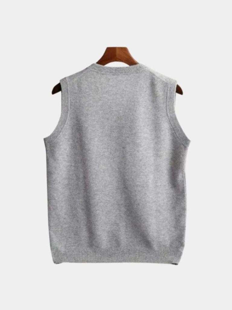 100% Merino Wool Sweater Vest - Crown & Cuff