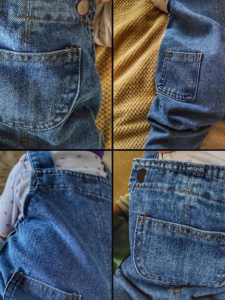 Maison Enfant Classic Denim Overalls - Crown & Cuff Kids