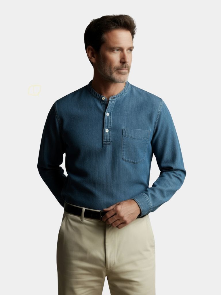 Nash Henley Long Sleeve Shirt – Crown & Cuff
