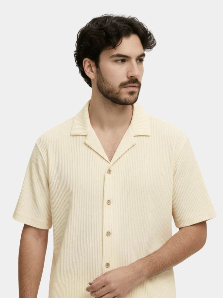 Minimalist Corduroy Set Shorts and Shirt - Crown & Cuff