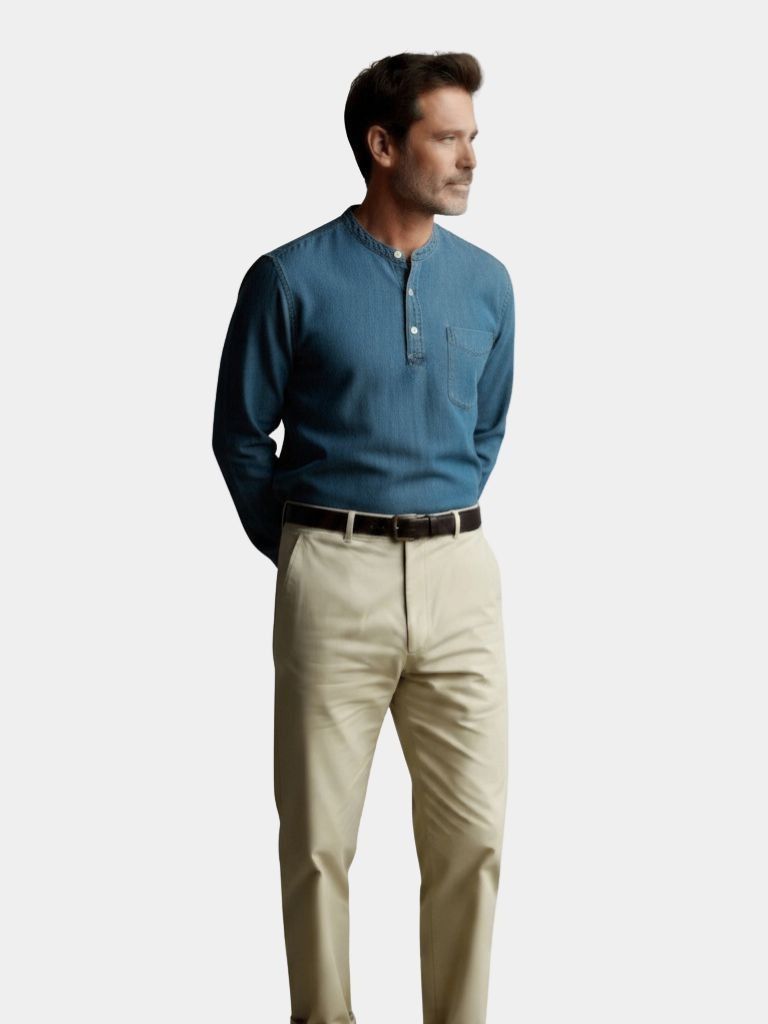 Nash Henley Long Sleeve Shirt – Crown & Cuff