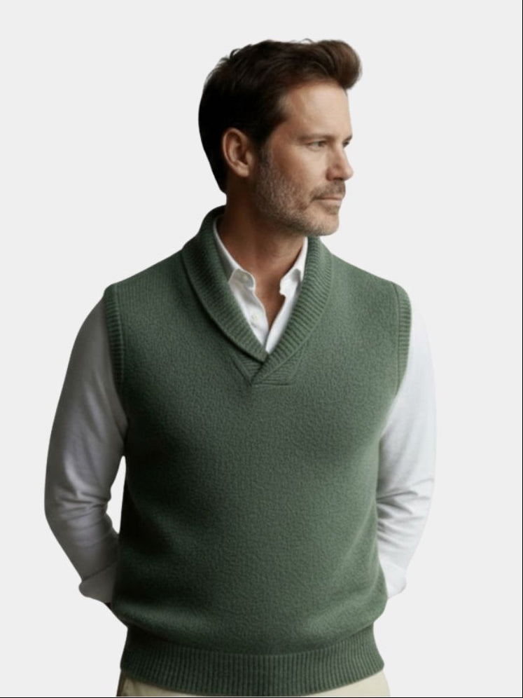 British Knit Vest Waistcoat - Crown & Cuff