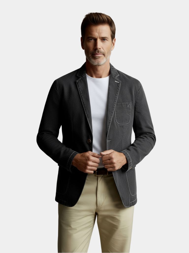 Denim Covenant Blazer Jacket – Crown & Cuff