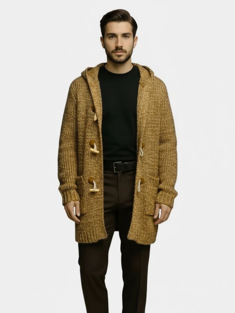 Himalaya Knit Hooded Jacket - Crown & Cuff