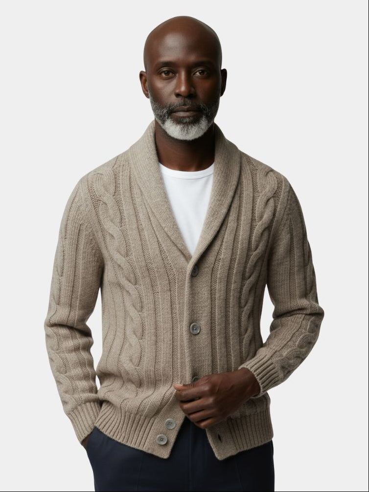 Men's Knitted Cardigan - Crown & Cuff