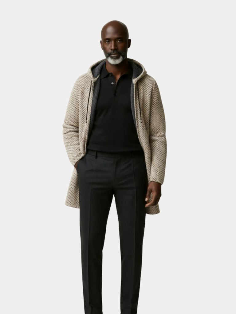 Lugano Knitted Hooded Winter Coat - Crown & Cuff