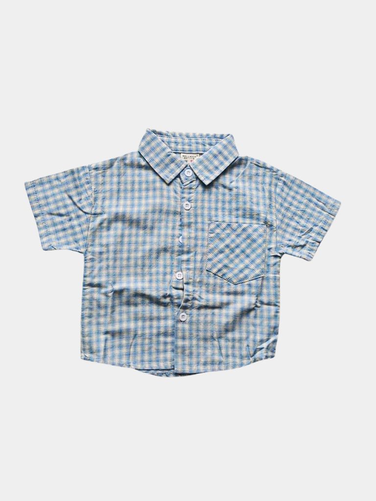 Petit Marquis Summer Check Set - Crown & Cuff Kids