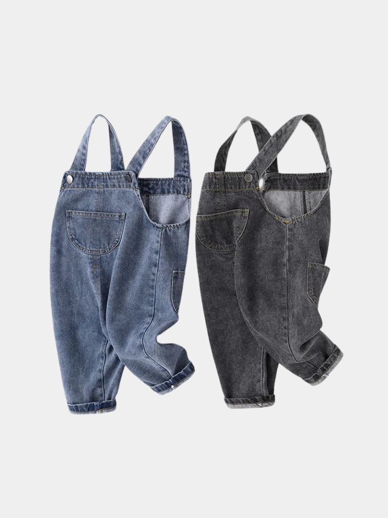 Maison Enfant Classic Denim Overalls - Crown & Cuff Kids