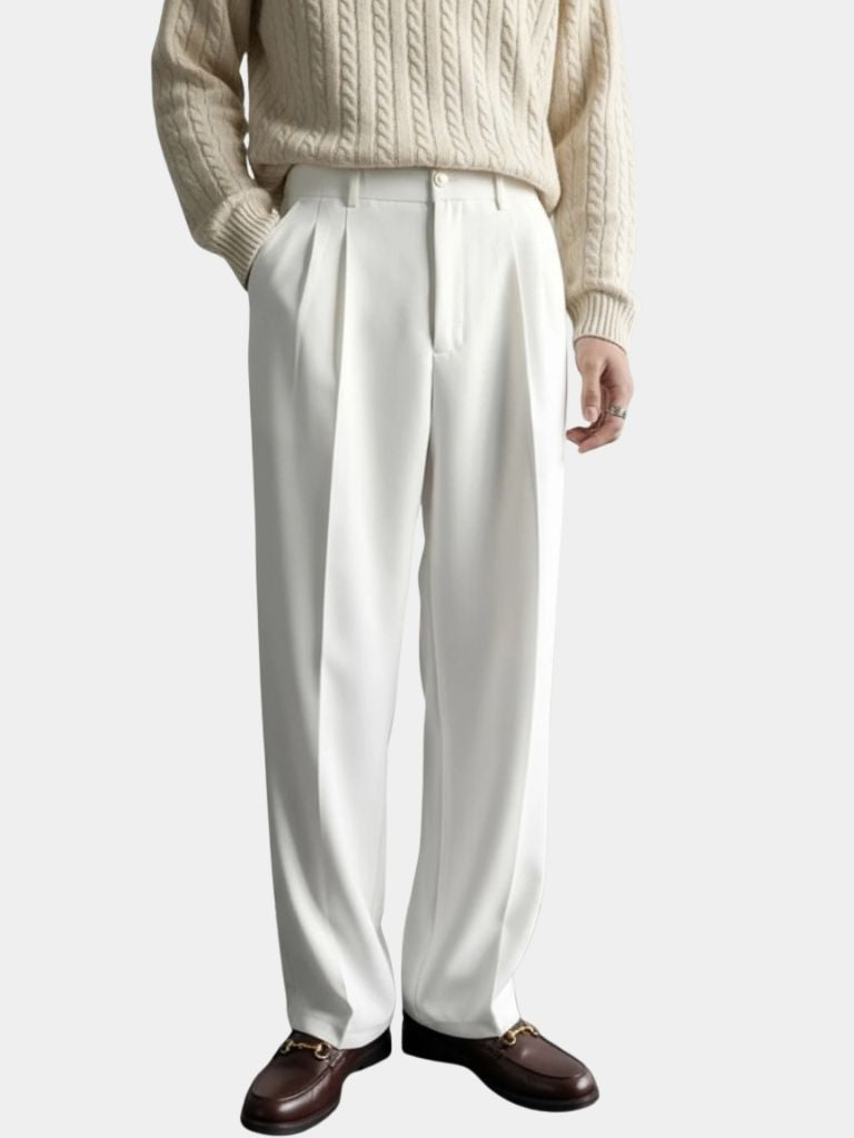 Minimalist Old Money Trousers - Crown & Cuff