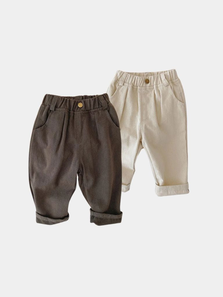Petit Chevalier Straight Trousers - Crown & Cuff Kids