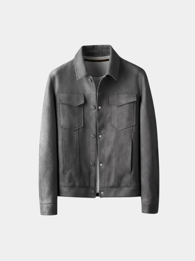Laurent Leather Aviator Jacket - Crown & Cuff