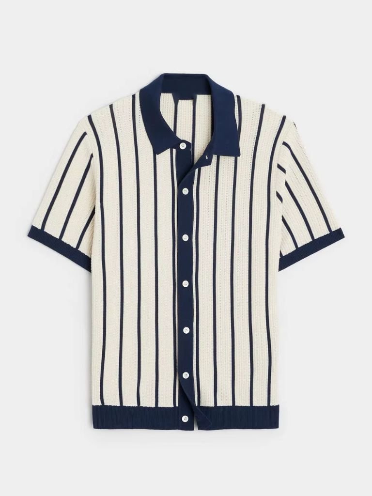 Atlantic Frame Knit Polo – Crown & Cuff