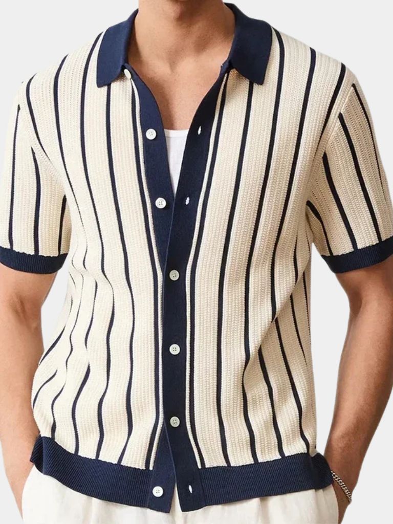 Atlantic Frame Knit Polo – Crown & Cuff