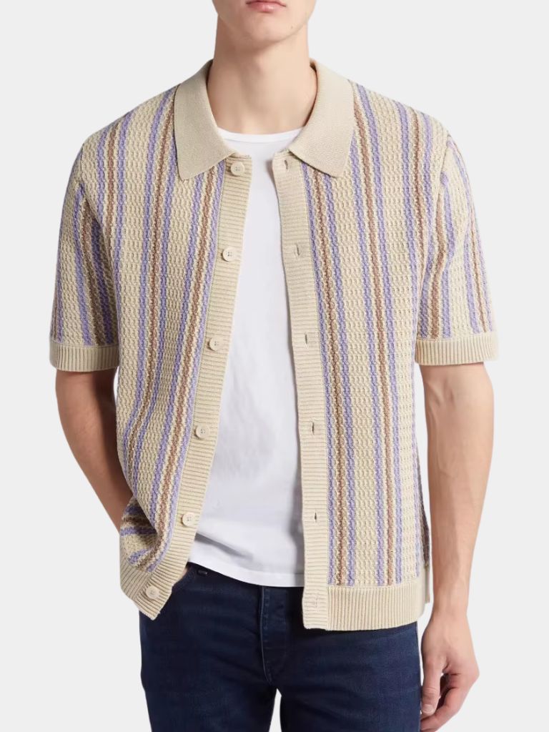 Atlantic Frame Knit Polo – Crown & Cuff