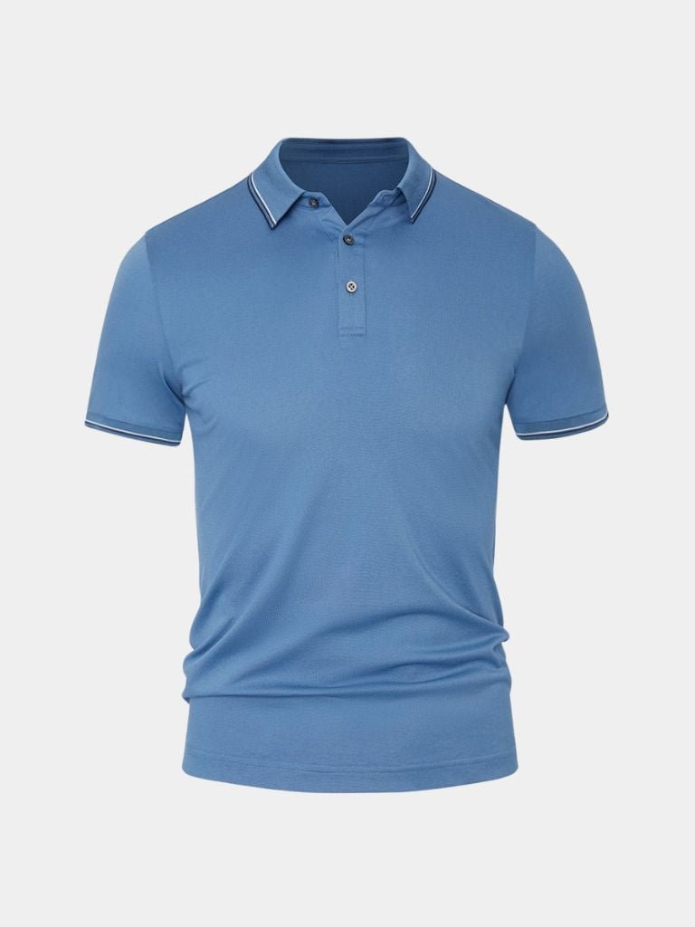 Azure Classic Polo – Crown & Cuff