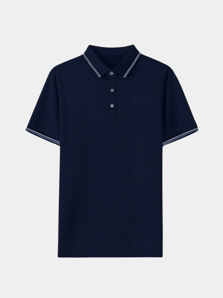 Azure Classic Polo – Crown & Cuff