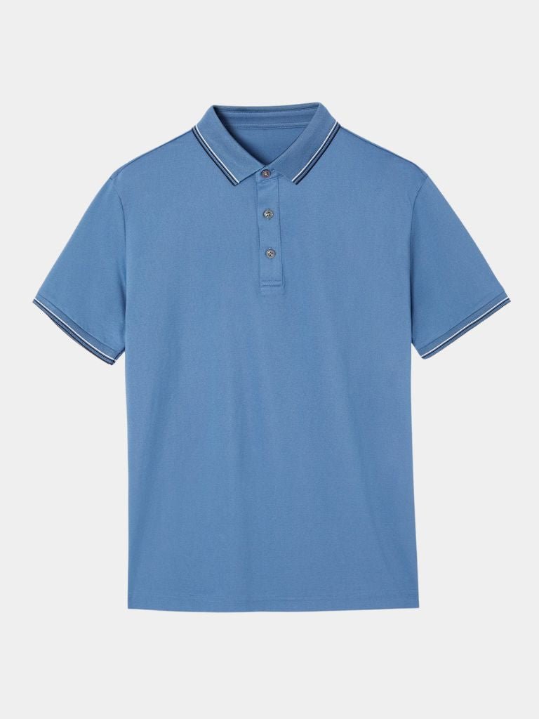 Azure Classic Polo – Crown & Cuff