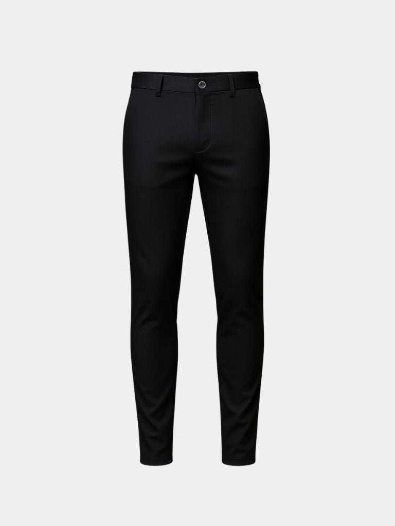 Bamboo Fiber Minimalist Straight Trousers - Crown & Cuff