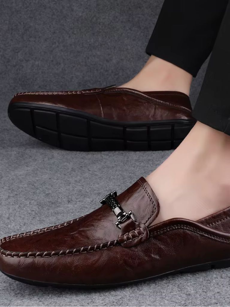 Belgravia Leather Loafers - Crown & Cuff
