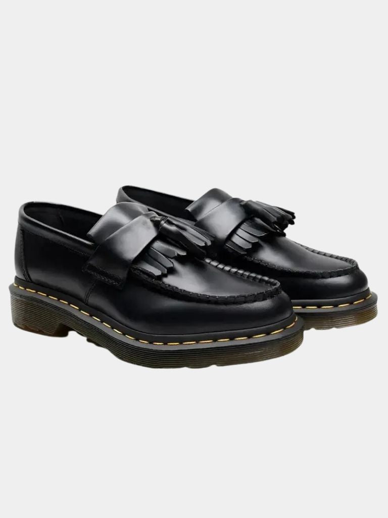 Black Leather Loafers - Crown & Cuff