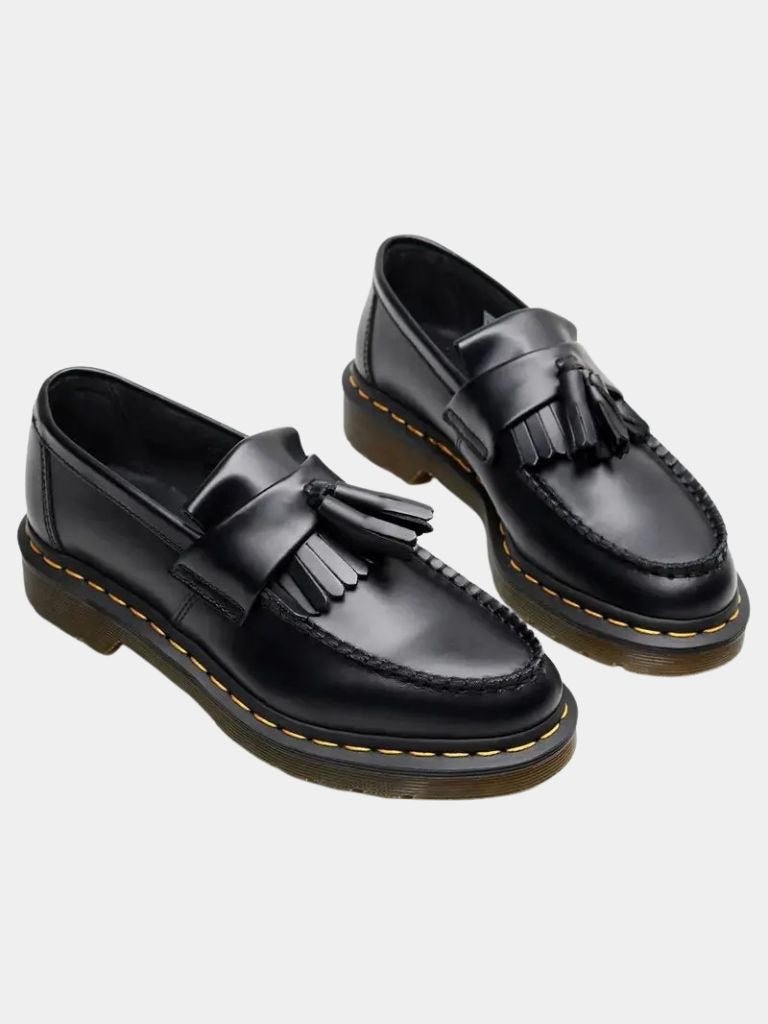 Black Leather Loafers - Crown & Cuff