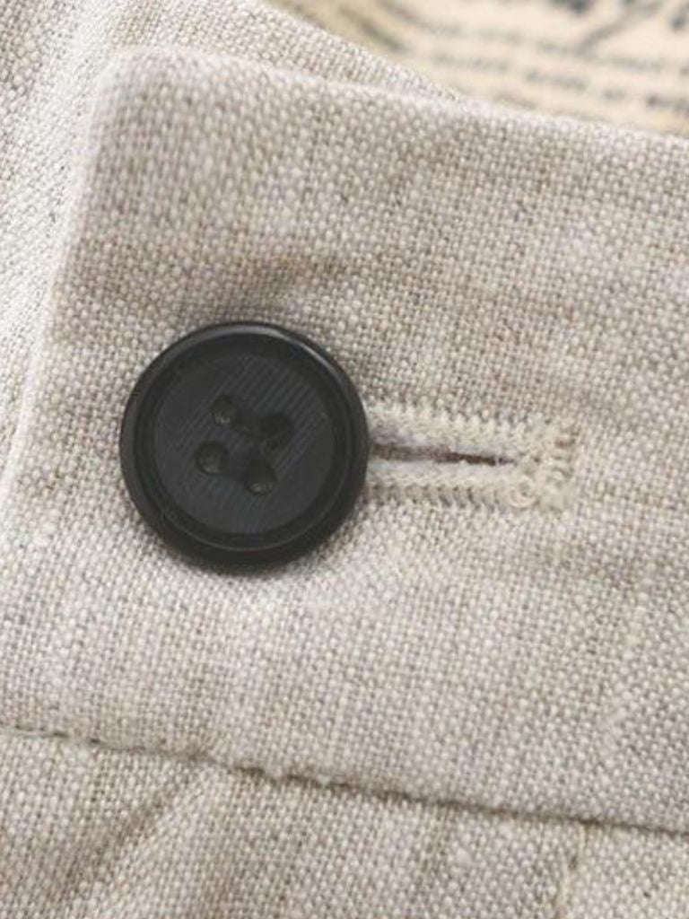 Bleu Horizon Linen Shorts - Crown & Cuff