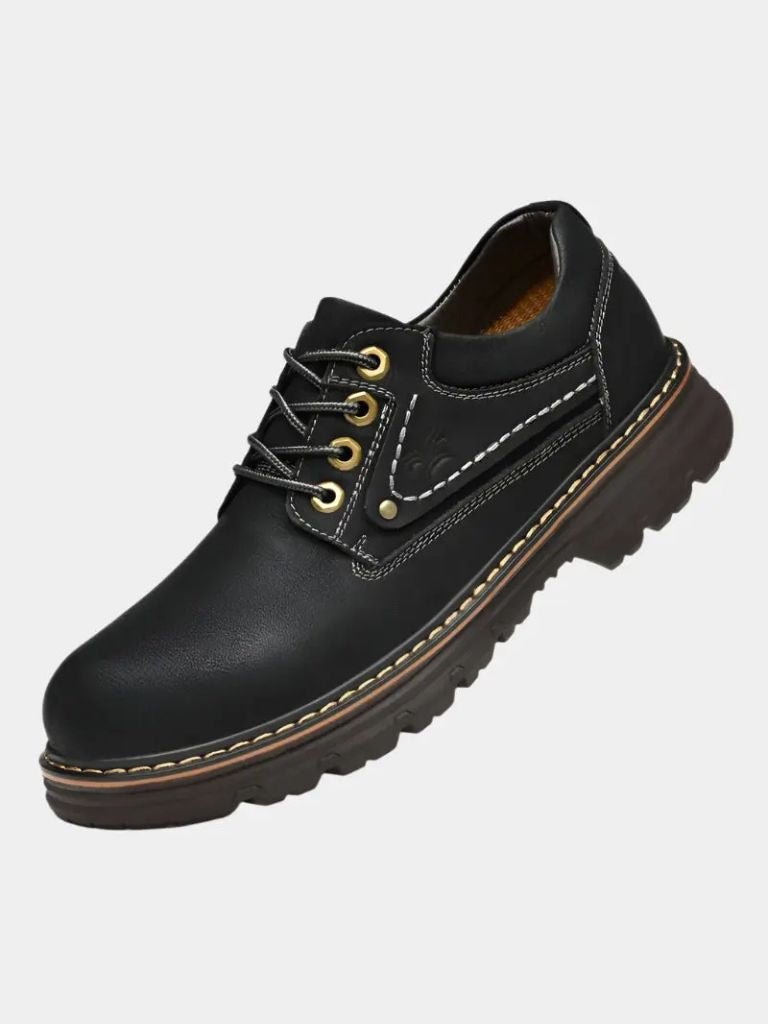 British Leather Elegant Oxford Shoes - Crown & Cuff