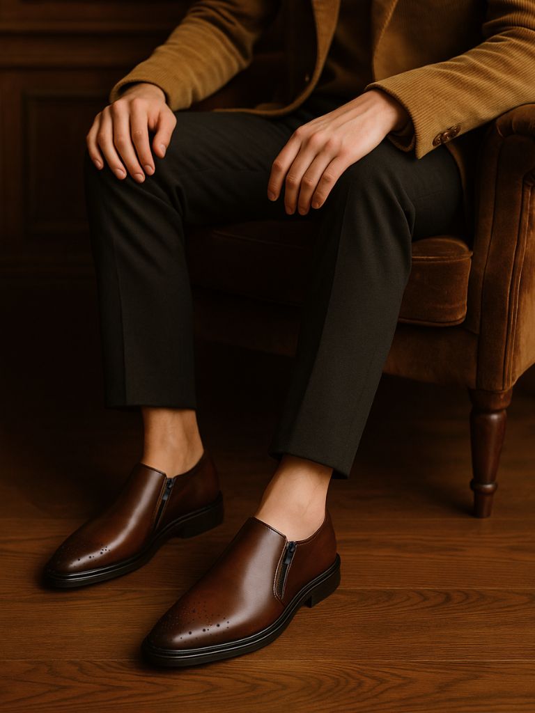 Brun Prestige Leather Loafers - Crown & Cuff