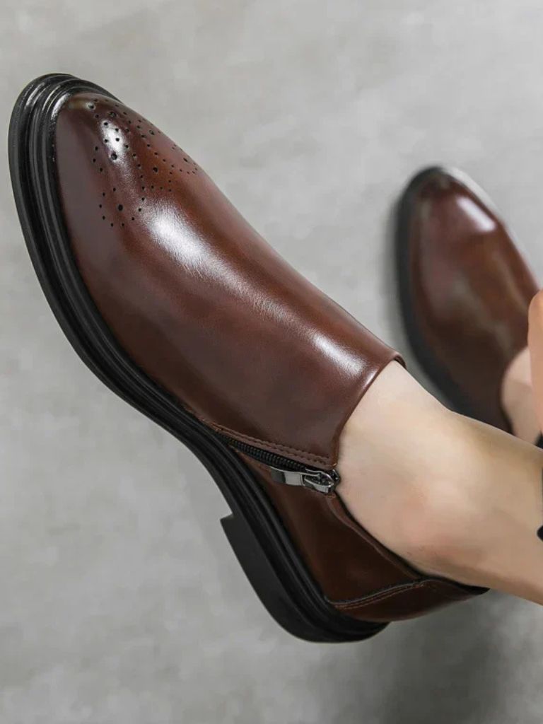 Brun Prestige Leather Loafers - Crown & Cuff