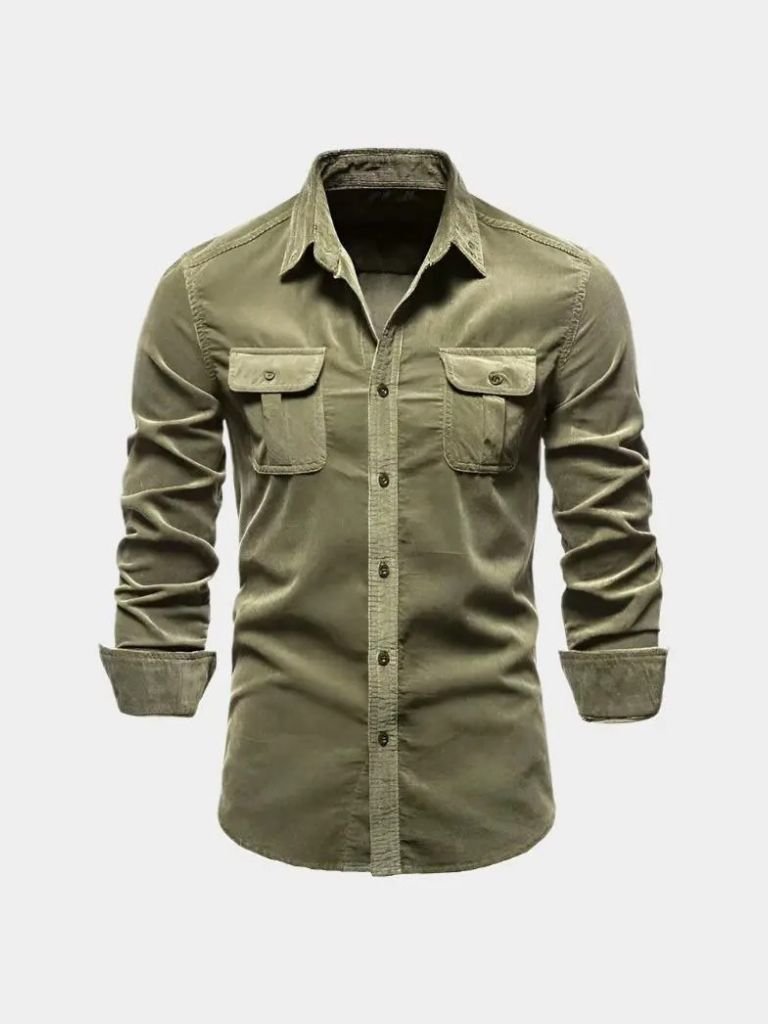 Casual Business Corduroy Shirt - Crown & Cuff