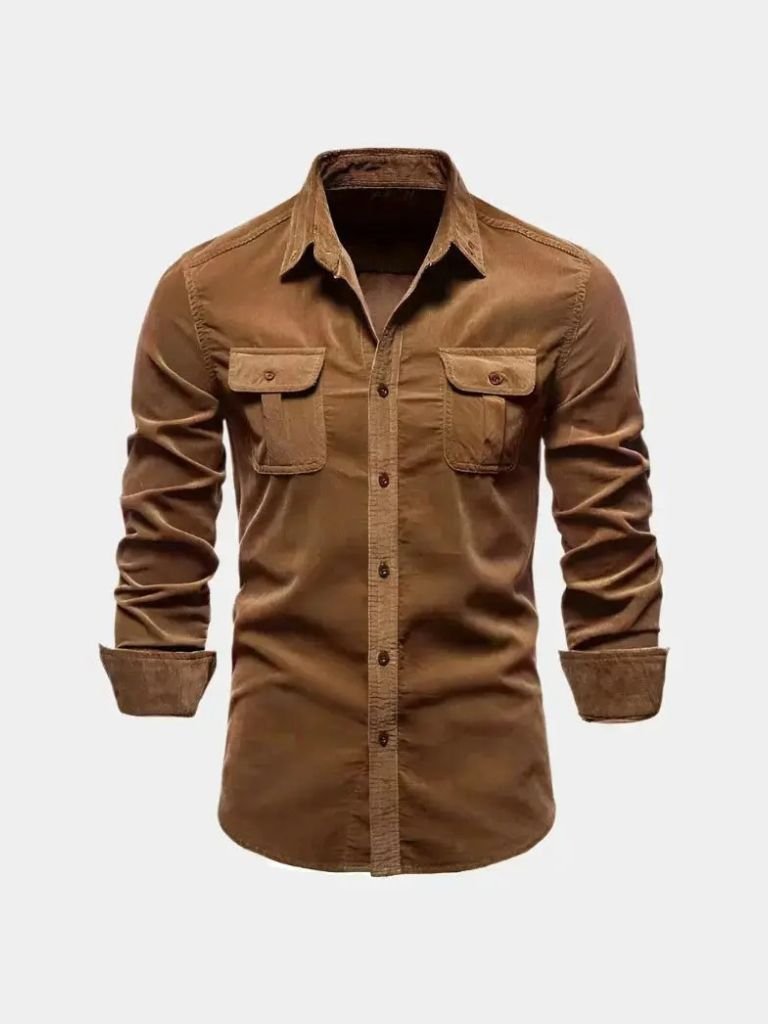Casual Business Corduroy Shirt - Crown & Cuff