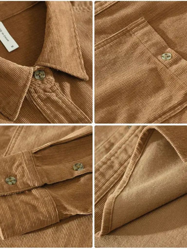 Casual Corduroy Shirt - Crown & Cuff
