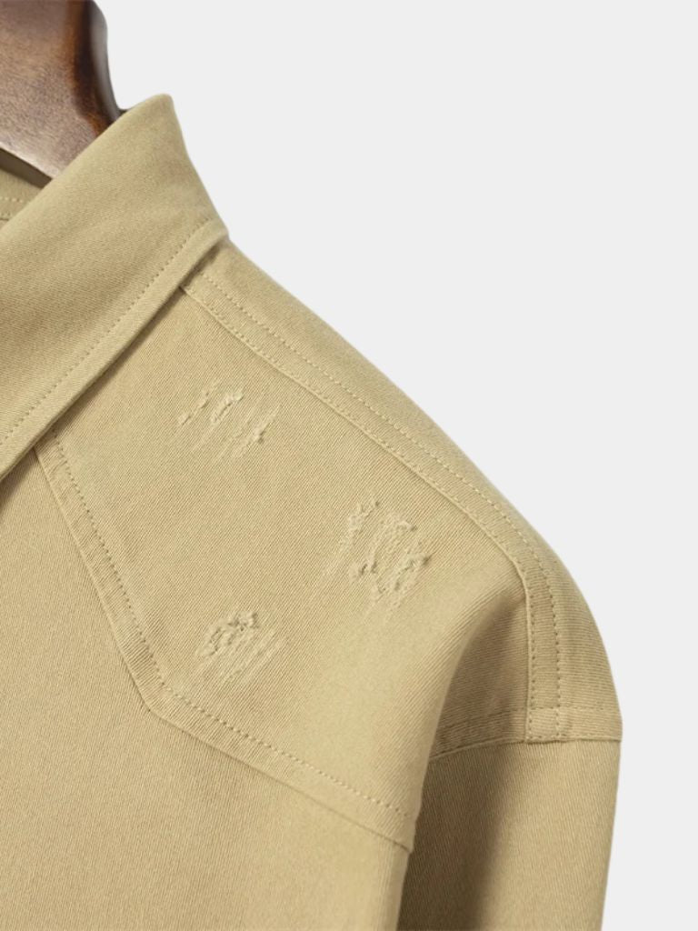 Casual Modern Men Shirt - Crown & Cuff