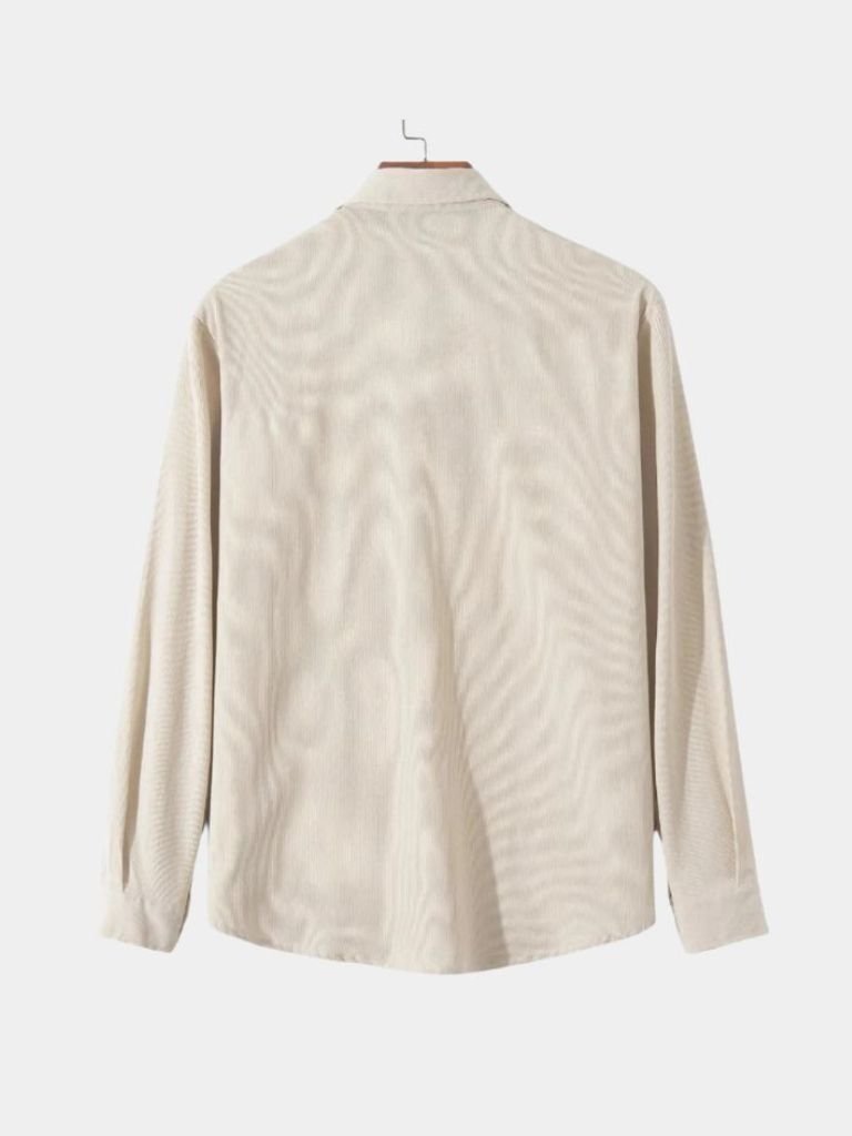 Casual Solid Corduroy Shirt - Crown & Cuff
