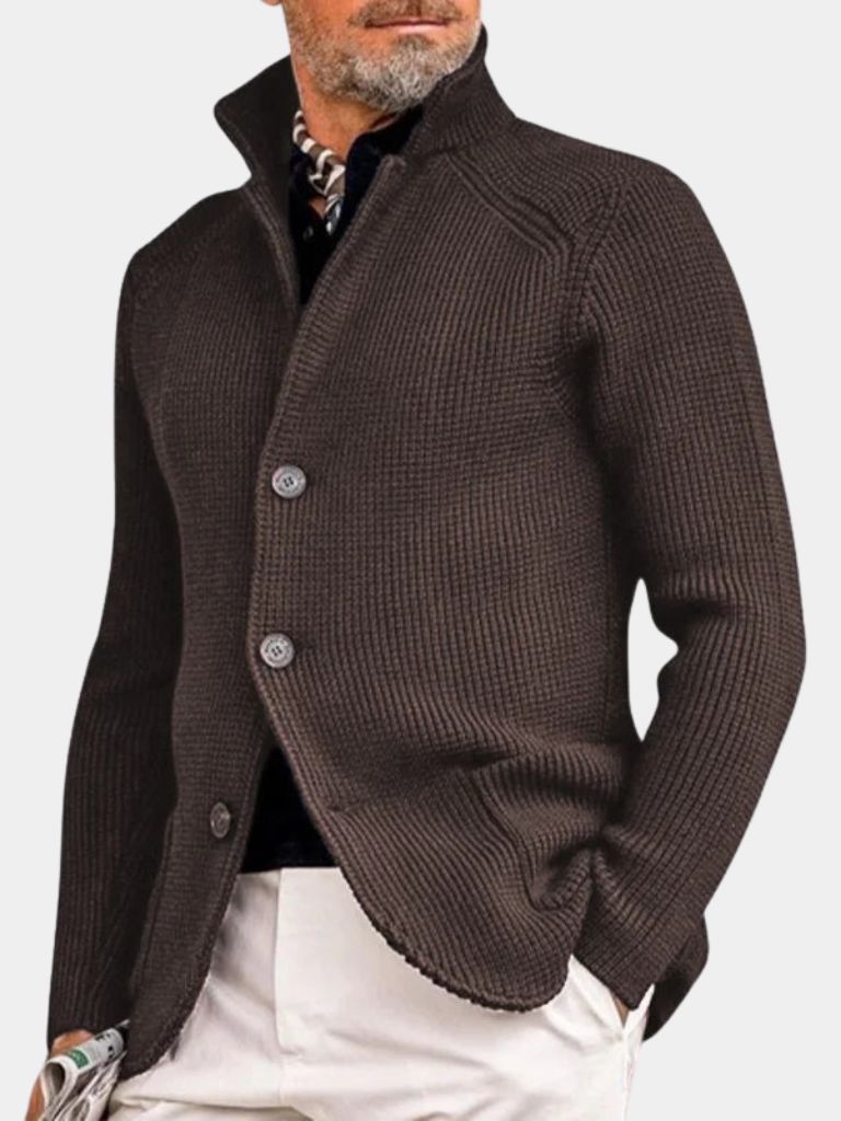 Classic Heritage Botton Knit Jacket - Crown & Cuff