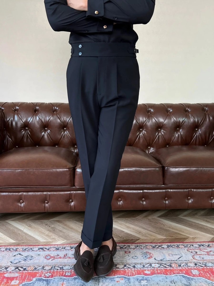 Classic Italia Sidetab Elastic Trousers - Crown & Cuff