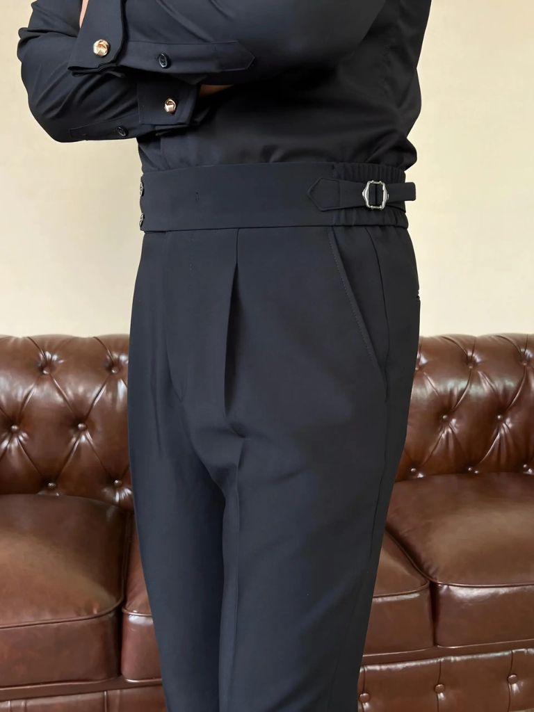 Classic Italia Sidetab Elastic Trousers - Crown & Cuff