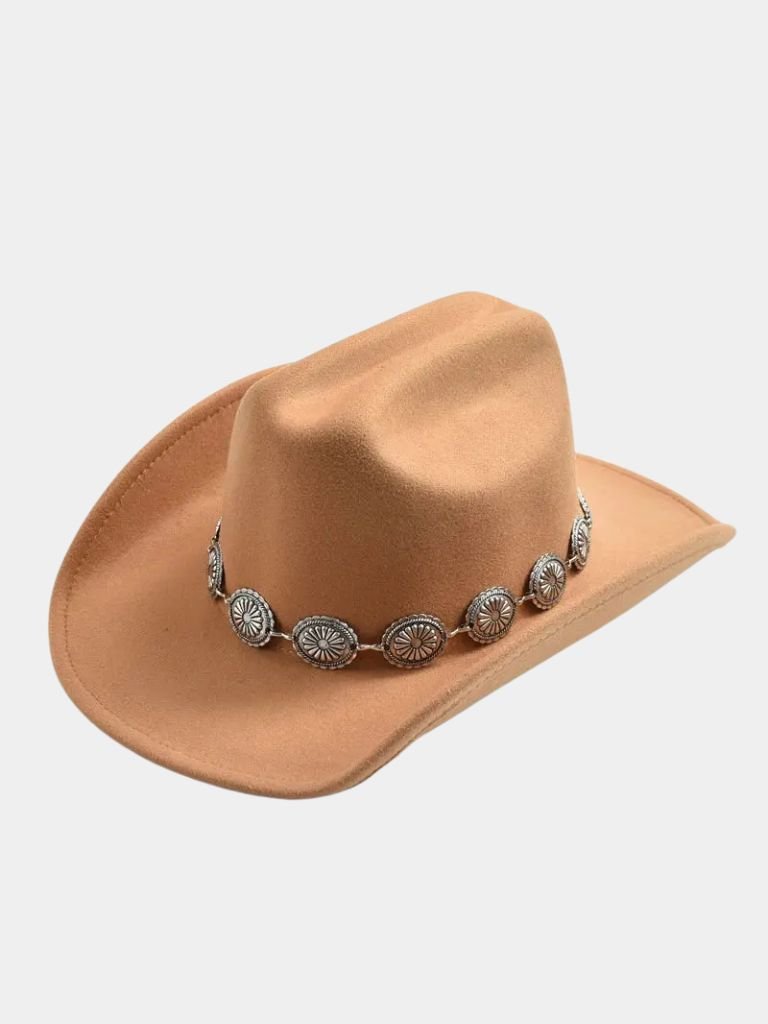 Classic Western Cowboy Hat - Crown & Cuff