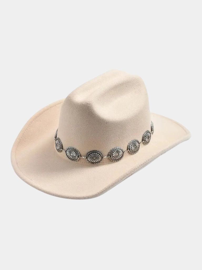 Classic Western Cowboy Hat - Crown & Cuff