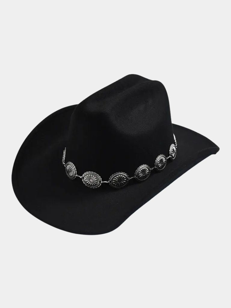 Classic Western Cowboy Hat - Crown & Cuff