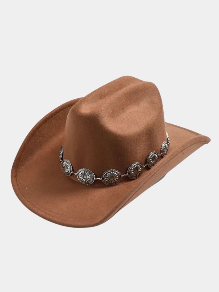 Classic Western Cowboy Hat - Crown & Cuff