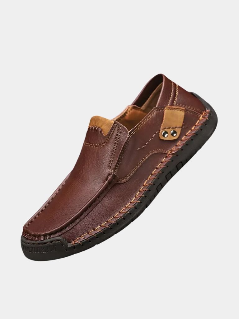 Comfortable Leather Moccasins Shoes - Crown & Cuff