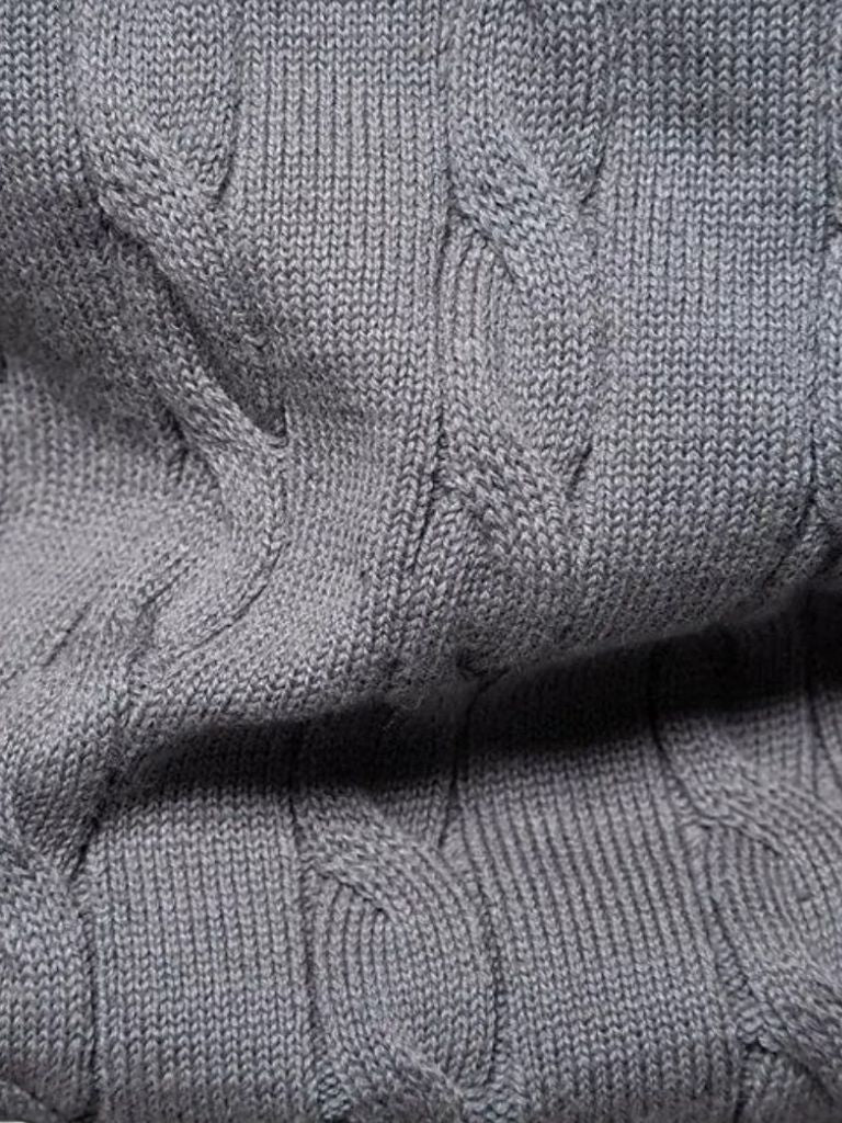 Cotton Crew Neck Pullover Sweater - Crown & Cuff