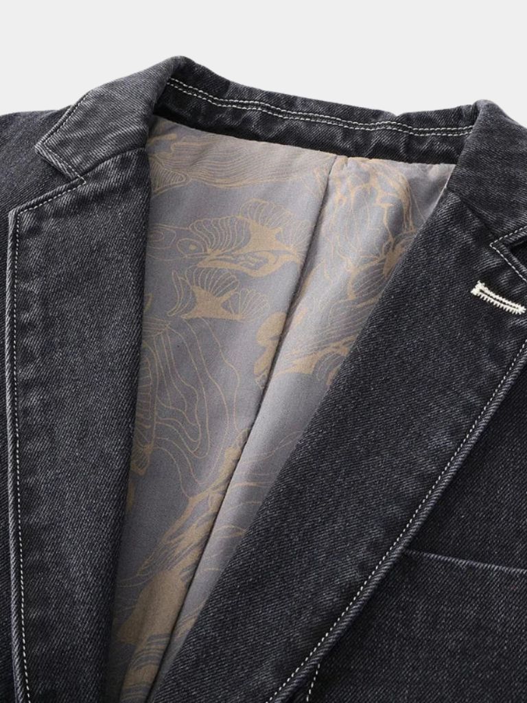 Denim Covenant Blazer Jacket – Crown & Cuff