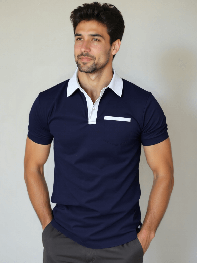 Elegant Golf Polo Shirt - Crown & Cuff