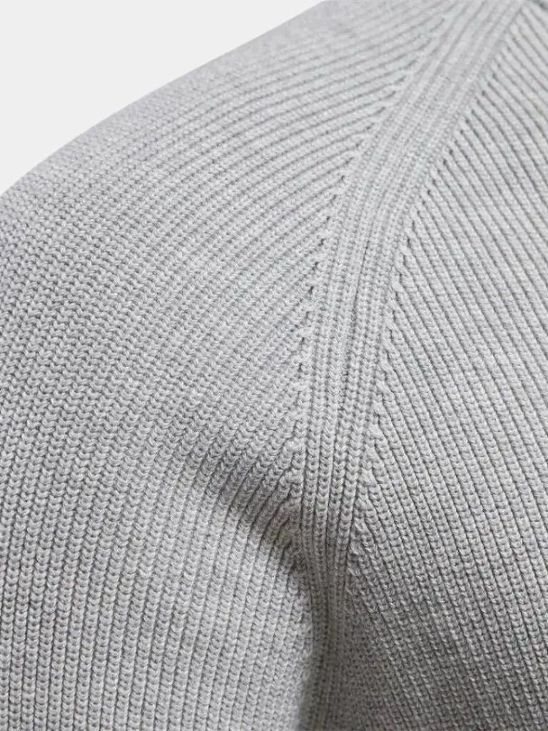 Elegant Quarter Zip Sweater - Crown & Cuff