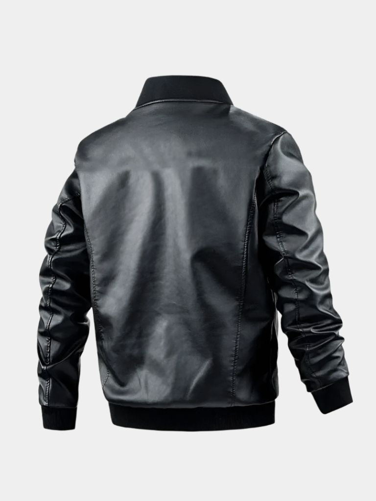 Essential Leather Jacket - Crown & Cuff