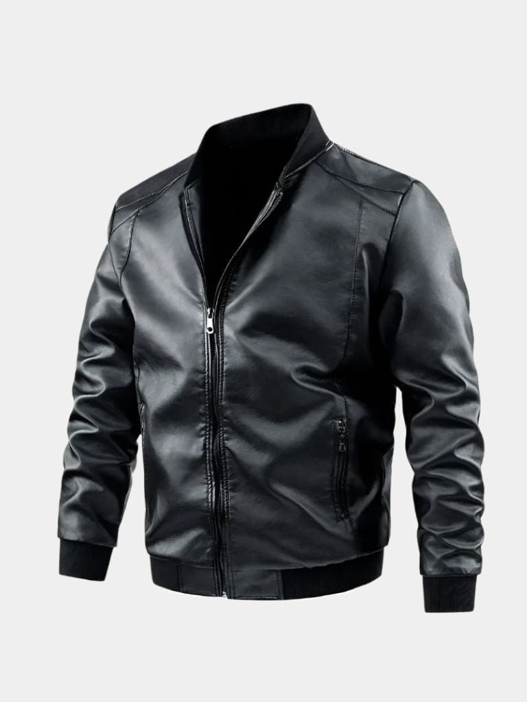 Essential Leather Jacket - Crown & Cuff