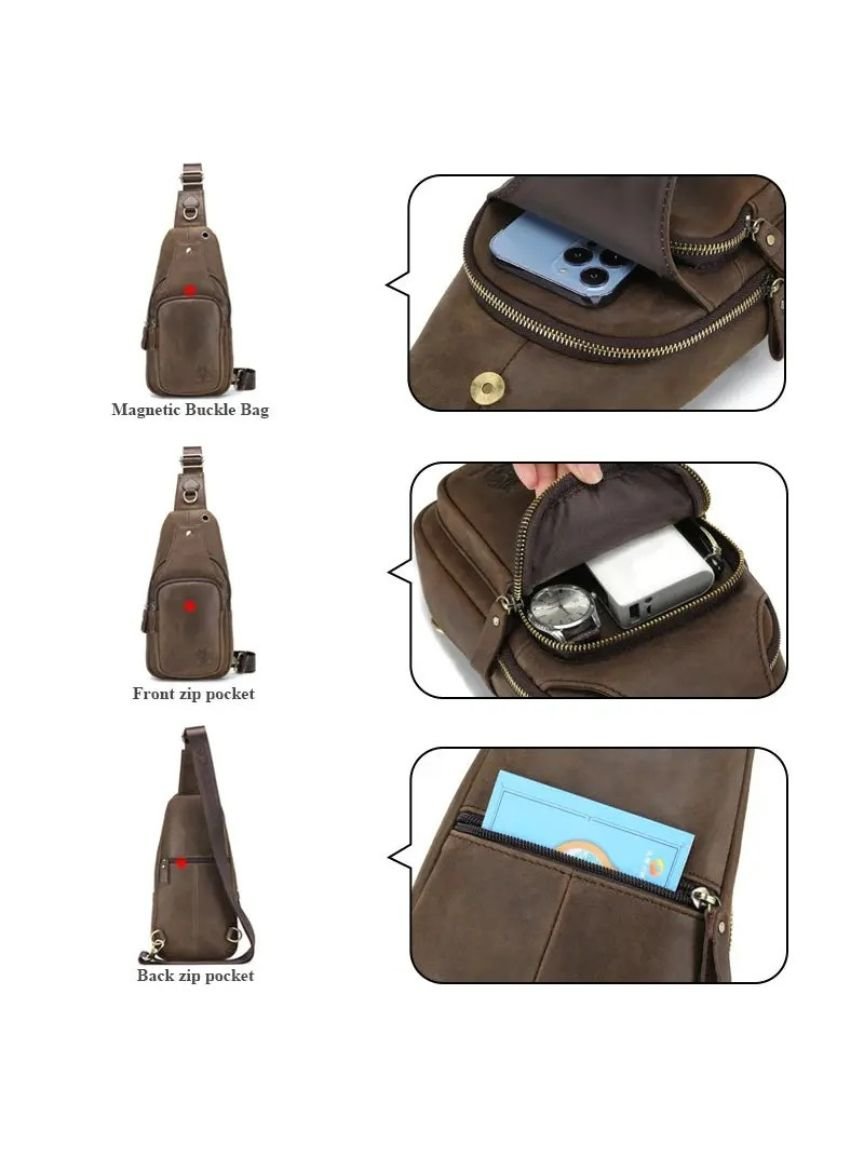 Essential Leather Shoulderbag - Crown & Cuff